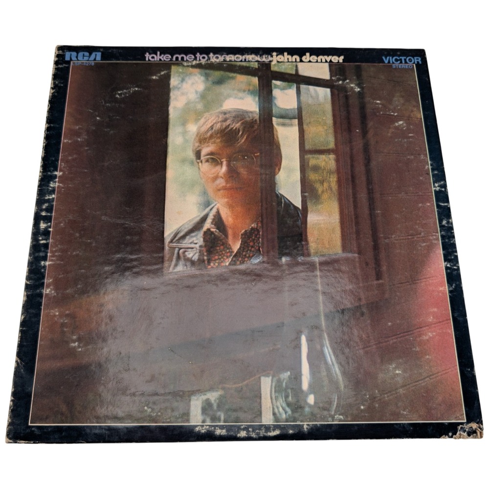 John Denver Take Me To Tomorrow LP RCA Victor LSP-4278 1970 EX/G+